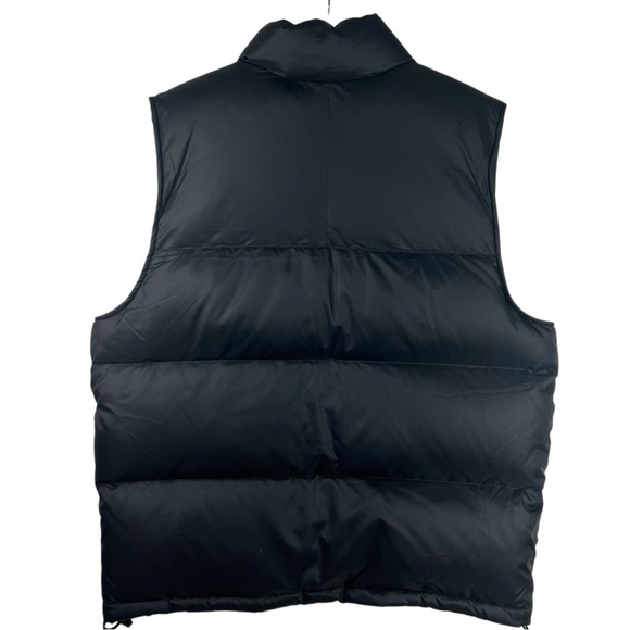 EDDIE BAUER EB TEK Goose Down Men's Black Puffer Vest Size Medium Full Zip - Picture 9 of 9